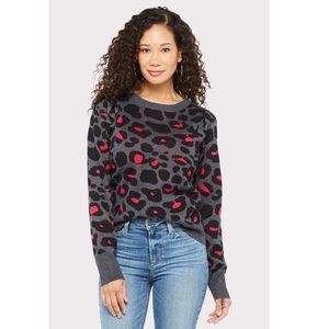 Anthropologie Stitches And Stripes Leopard Puff Sleeve Sweater